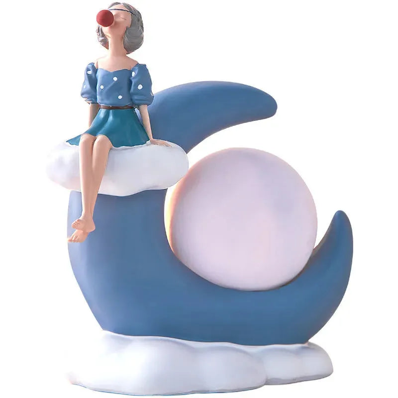 Christmas Nordic Creative Bubble Girl Moon Light - Bellarte Enchanté Christmas Nordic Creative Bubble Girl Moon Light